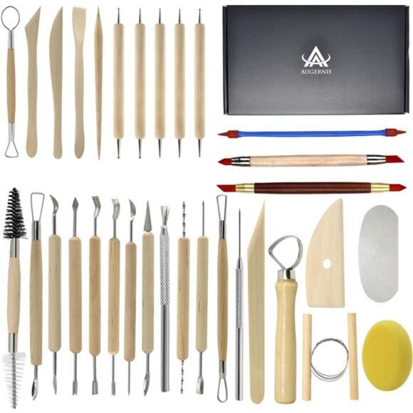 Pottery Sculpting Tools 32PCS Ceramic Clay Carving Tools Set - Picture 1 of 7